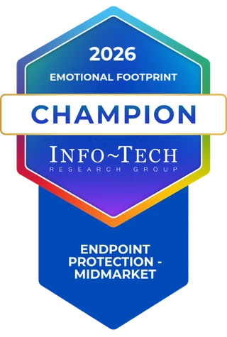 Info-Tech SoftwareReviews 2026 Emotional Footprint Champion badge awarded to WithSecure Elements Endpoint Protection (Jun 2026)